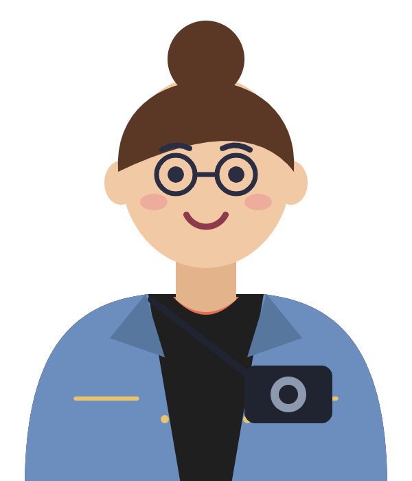 Cartoon team member illustration