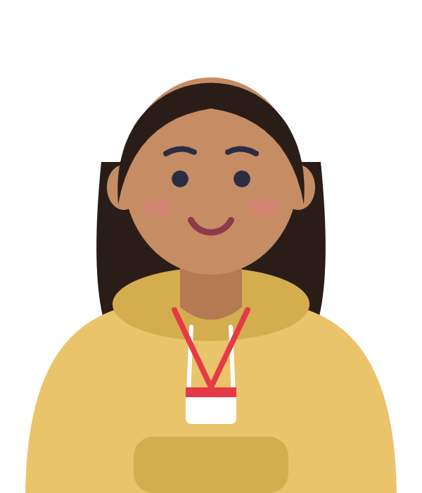 Cartoon team member illustration