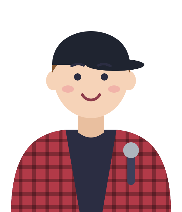 Cartoon team member illustration