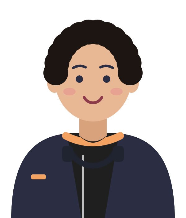 Cartoon team member illustration